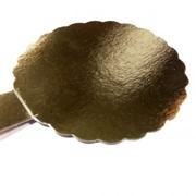 Сольерка 0,8 мм (д.110, ламинированный картон, золотой, ромашка) фото