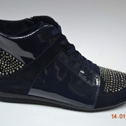 Женские весенние ботинки, модель b 1025-0313, цвет синий, ТМ "Maestro", Харьков.