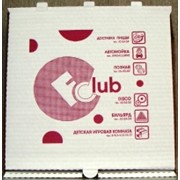 Коробка под пиццу с печатью Fclub фотография