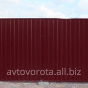 Ворота с односторонней зашивкой профлистом АвтоВОРОТА 3000*2000 фото
