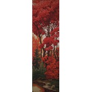 Гобеленовая картина. Багряный лес 35х115 фото
