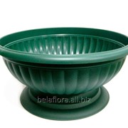 Вазон пластиковый “Миса Грация“ зелёный 15,5 л 1004-012 фото