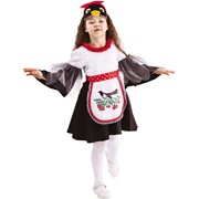 Карнавальный костюм для детей Пуговка Сорока Глаша детский, 32 (122 см) фото