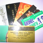 Изготовление пластиковых дисконтных карточек в Алматы фото
