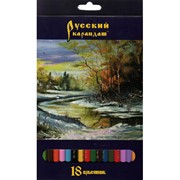 Карандаши РУССКИЙ КАРАНДАШ Сказки, 18 цв., шестигр., заточ. фото