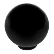 Ручка кнопка PLASTIC 008, пластиковая, черная фото