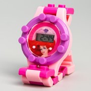 Часы наручные лего, Русалочка, Принцессы, с ремешком-конструктором фото