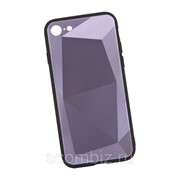Защитная крышка «LP» для iPhone SE 2/8/7 «Diamond Glass Case» (фиолетовый бриллиант/коробка) фото