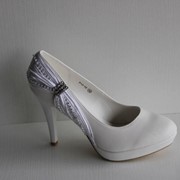 Туфли белые модельные женские на платформе оптом (Camidy ТФ 913-10)