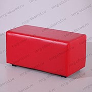 Банкетка/прямоугольник с сиденьем для магазина ПФ-2(красн) фото