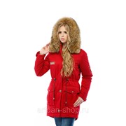 Куртка парка женская зимняя в 2х цветах с мехом П-15