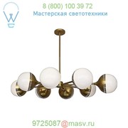 Rio Oval 8 Light Chandelier Robert Abbey 790, светильник фотография