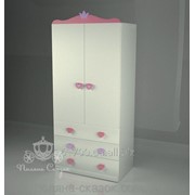 Шкаф двухстворчатый с ящиками Золушка pink