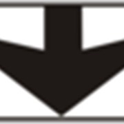Табличка к дорожным знакам Полоса движения 7.9 ДСТУ 4100-2002 фото