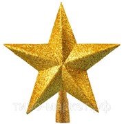 Макушка на елку “Звезда“, пластик, 15 см, золото фото