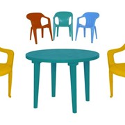 Мебель пластиковая: стулья пластиковые, стол пластиковый фото