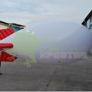 Аэростат-дирижабль с красными плавниками длина 4 м фото