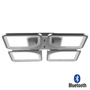 Светильник VALIANO, 136Вт LED+RGB 3000-6000K, серебро, с ПДУ фото