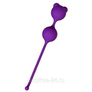 Фиолетовые вагинальные шарики A-Toys с ушками фотография