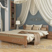 Кровать двуспальная Афина из натурального дерева