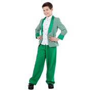 Карнавальный костюм для детей Птица Феникс Стиляга зеленый детский, 134-140 см фото
