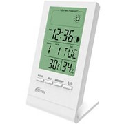 Метеостанция комнатная Ritmix CAT-040 гигрометр, часы-будильник,символ комфорности погоды , сьёмная подставка ,белая
