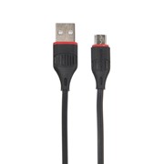 Кабель Borofone BX17, micro USB - USB, 2.4 А, 1 м, чёрный фото