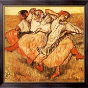 Картина Три русских танцора, Дега, Эдгар фотография