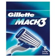 Бритвенные лезвия/кассеты/станки Gillette Mach3 8 картриджей в упаковке фото
