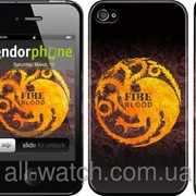 Чехол на iPhone 4s Game Of Thrones. House Fire And Blood “3055c-12“ фотография