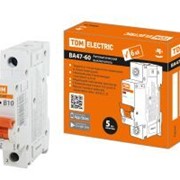 Автоматический выключатель ВА47-60 1Р 10А 6кА х-ка В TDM ELECTRIC SQ0223-0005 Авт. выкл. ВА47-60 1Р 10А 6кА х-ка В TDM фото