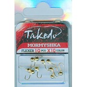 Мормышка вольф. дискошар TAKEDO Wolf Pro Flicker ( d 2,5 мм, 0.1 гр, цвет X10 фосфор ) фото