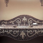 Мозаичная плитка для ванной, кладка мозаики, Тернополь фото