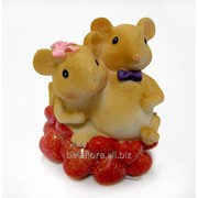 Фигурка керамическая “Мышки влюбленные“ фотография