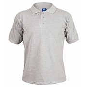 Рубашка-поло с коротким рукавом серая (S, Серый)