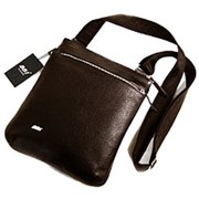 Мужская коричневая кожаная сумка фото