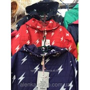 Детская куртка ветровка на девочку Молнии 140-164 красная, код товара 261181872 фото
