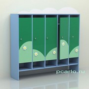 Шкаф для раздевалки пятисекционный Облако ламинат МД-07.02-Л фотография