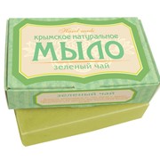 Мыло натуральное Зеленый чай (крымское) Мыло твердое туалетное 82г фото