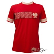 Вышиванка U-Shirt Poland.Футболка вышиванка U-Shirt Польша купить. Дизайнерские футбольные вышиванки сборных команд в ассортименте фото