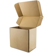 Самосборная крафтовая коробка (42,5 х 38 х 26,5 см) фото