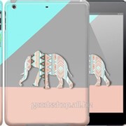 Чехол на iPad 5 Air Узорчатый слон 2833c-26 фото