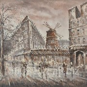 Картина “Парижские улочки“ 61х91, 61х51 фотография