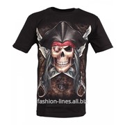 Мужская футболка Rock Eagle Jolly Roger c пиратским черепом фото