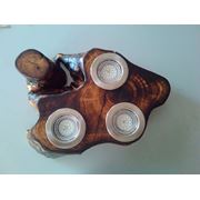 Люстры деревянные |Светильник точечный лес потолочный-3 фото
