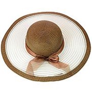 Шляпа 22017-9 ткоричневый-белый