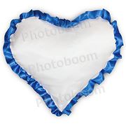 Подушка «Сердце» для сублимации с каймой фото