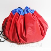 Сумка-коврик для игрушек Toy Bag, 100 см - красно-синий фото