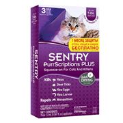 SENTRY PurrScriptions капли от блох и клещей для кошек от 22 кг