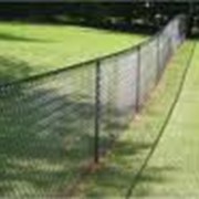 Забор из сетки-рабицы фото